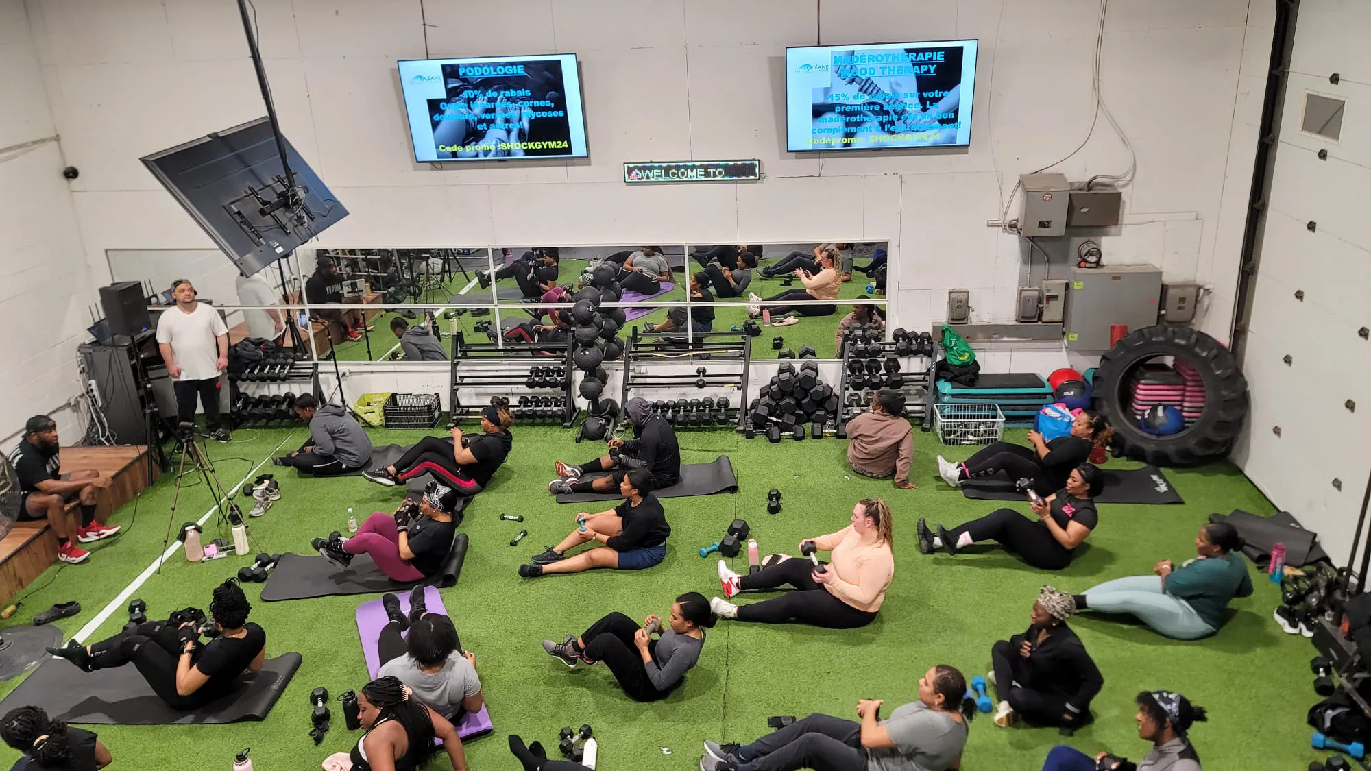 Participants d’une séance Xperience au Bodyshock Gym